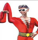 First Photo of Clooney in Plastic Man Costume